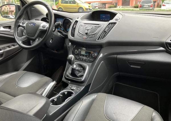 Ford Kuga cena 53800 przebieg: 222600, rok produkcji 2015 z Leszno małe 352